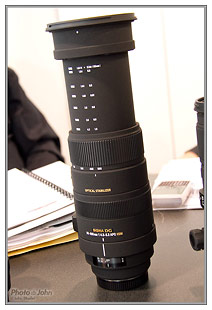 New Sigma APO 50-500mm OS HSM Zoom Lens At PMA 2010