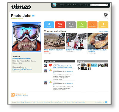 Photo-John's Vimeo Profile