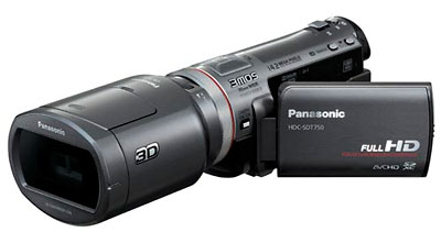 Panasonic HDC-SDT750 3D camcorder w 3D lens