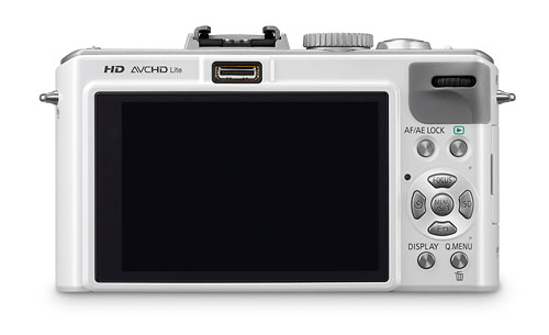 Panasonic Lumix LX5 - rear LCD - white