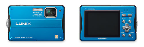 Panasonic Lumix TS10 - front and back