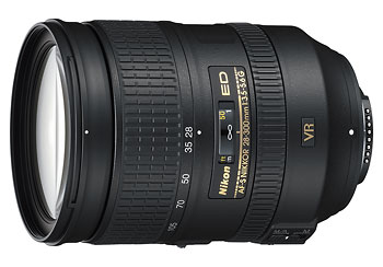 Nikon AF-S 28-300mm f/3.5-5.6 VR 10x superzoom lens