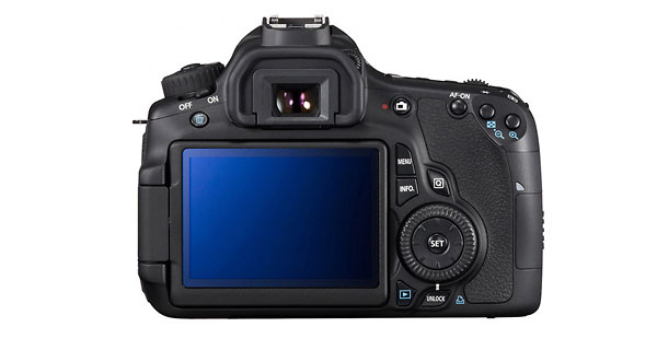 Canon EOS 60D digital SLR - rear 