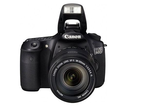 Canon EOS 60D - pop-up flash