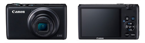 Canon PowerShot S95 - front and back