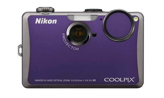Nikon Coolpix S1100pj digital camera with built-in projector