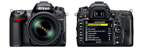 Nikon D7000 digital SLR - front and back