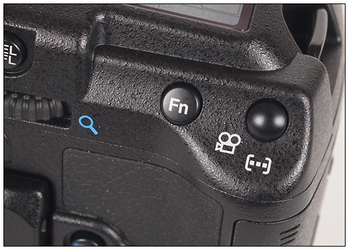 Olympus E-5 movie button