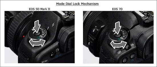 Canon EOS 5D Mark II and 7D Mode Dial Upgrade