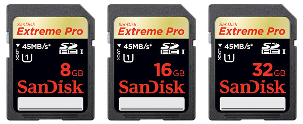 SanDisk Extreme Pro SDHC UHS-1 Memory Cards