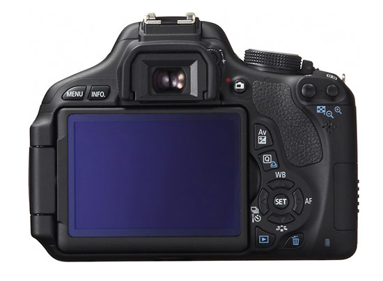 Canon EOS Rebel T3i / 600D - rear LCD display