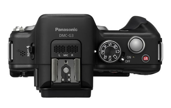 Panasonic Lumix G3 - top