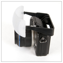 Gary Fong Micro Four Thirds Puffer Pop-Up Flash Diffuser - side view