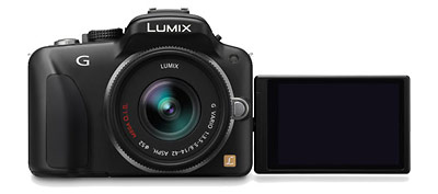 Panasonic Lumix G3 camera with tilt-swivel touch screen LCD display