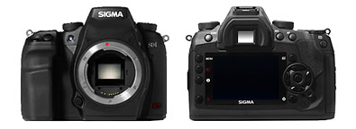 Sigma SD1 digital SLR - front and back