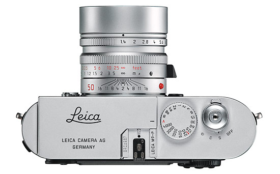 Leica M9-P rangefinder - top