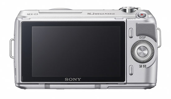 Sony Alpha NEX-C3 - rear LCD display