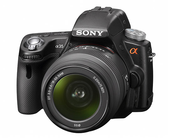 Sony Alpha SLT-A35 transparent mirror camera