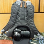 Camera compartment on the bookbag-style Clik Elite backpack