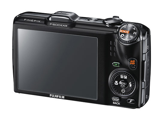 Fujifilm FinePix F600EXR digital camera - rear LCD display