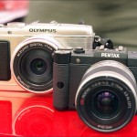 Pentax Q and Olympus E-P3 Micro Four Thirds camera