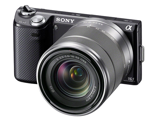 Sony Alpha NEX-5N camera with 18-55mm kit lens