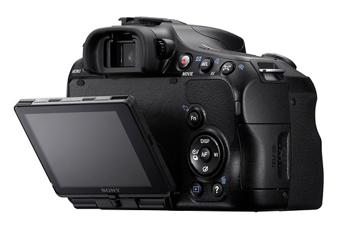 Sony Alpha SLT-A65 - 3-inch tilting LCD display