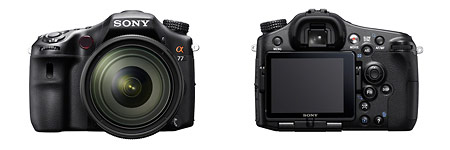 Sony Alpha SLT-A77 - front and back