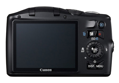 Canon PowerShot SX150 IS digital camera LCD display