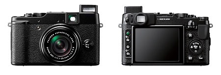 Fujifilm X10 premium compact digital camera - front and back