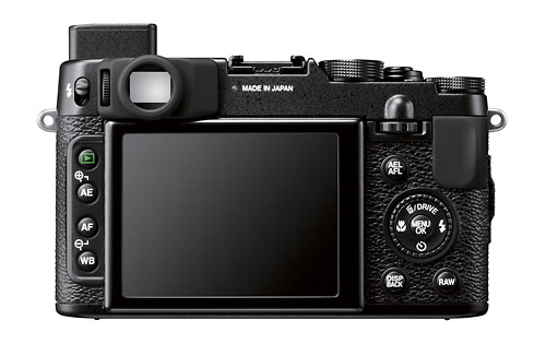 Fujifilm X10  - rear LCD and optical viewfinder