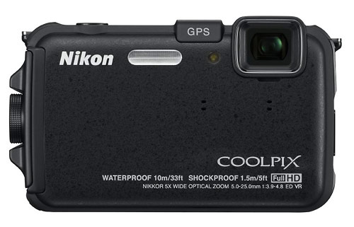 Nikon Coolpix AW100 waterproof digital camera - black