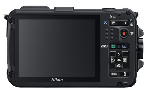 Nikon Coolpix AW100 waterproof digital camera - LCD display