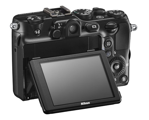 Nikon Coolpix P7100 camera - tilting vari-angle LCD display