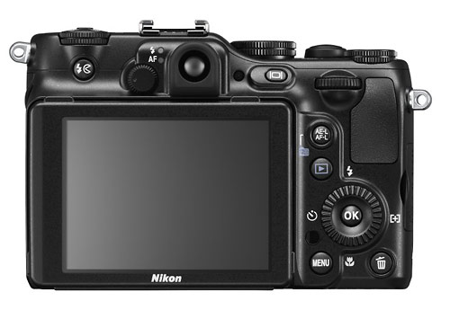 Nikon Coolpix P7100 camera - rear LCD display