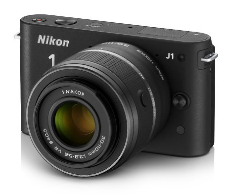 Nikon J1 compact mirrorless interchangeable lens camera - black