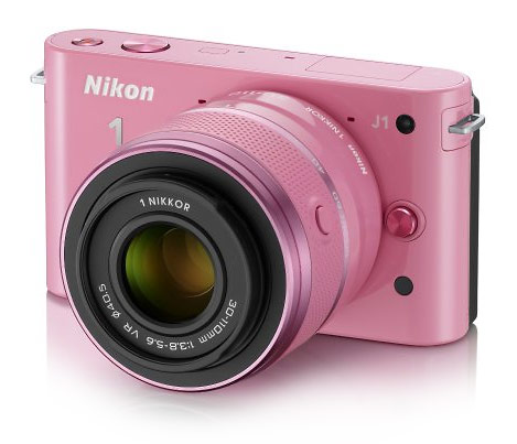 Nikon J1 compact mirrorless interchangeable lens camera - pink