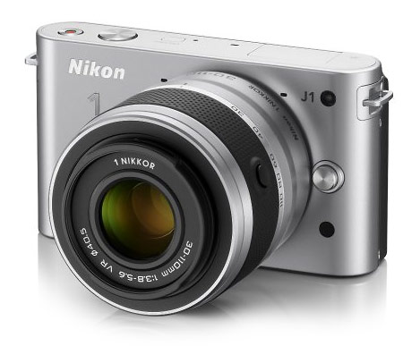 Nikon J1 compact mirrorless interchangeable lens camera - silver