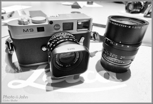 Leica M9 digital rangefinder with Summicron 35mm f/2.0 and Summicron 75mm f/2.0 lenses