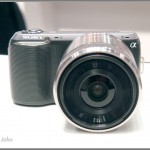 Sony Alpha NEX-C3 - front view