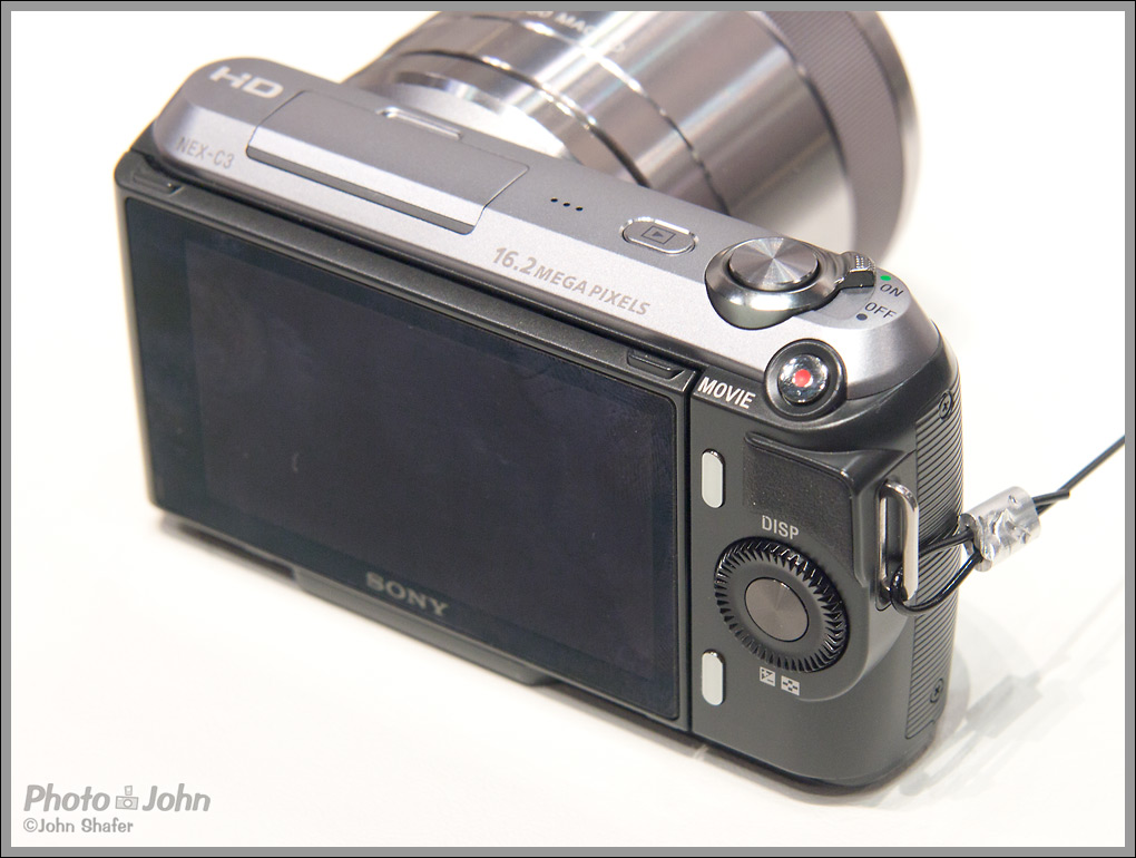 Sony Alpha NEX-C3 - rear view