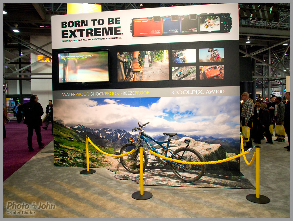 Nikon Coolpix AW 100 Display at PhotoPlus Expo