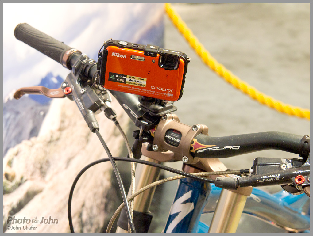 Nikon Coolpix AW100 On Mountain Bike