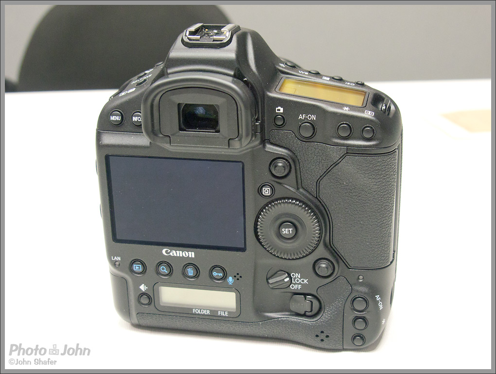 Canon EOS-1D X - rear view and main controls