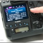 Canon EOS-1D X "Cases" auto focus menu