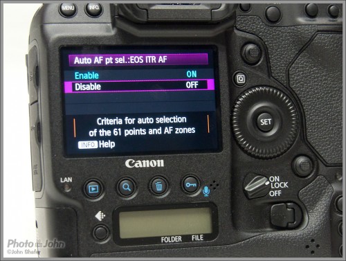Canon EOS-1D X - EOS iTR tracking AF