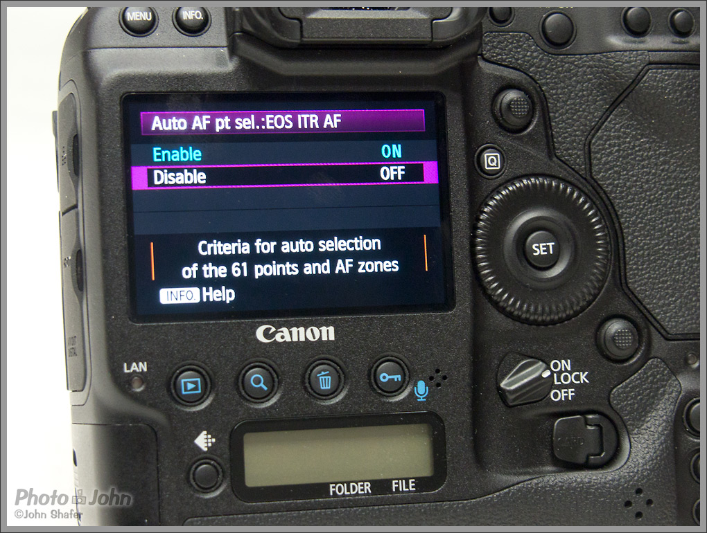 Canon EOS-1D X - EOS iTR tracking AF