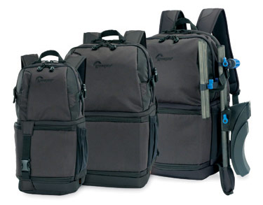 Lowepro DSLR Video Fastpack AW 150, 250 and 350 camera backpacks