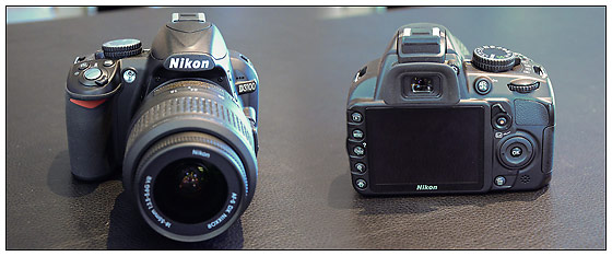 Nikon D3100 entry-level digital SLR - front and back