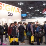 Busy Sigma Booth At PhotoPlus Expo